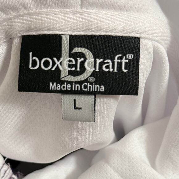 Boxercraft Ladies Stadium Anorak Purple White Half Zip Hooded Jacket Size L - Picture 5 of 6